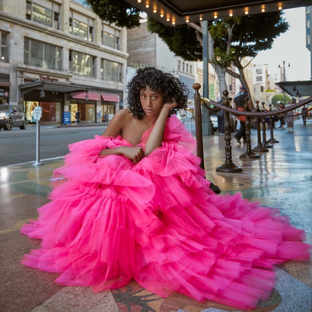 Tulle oversized dress